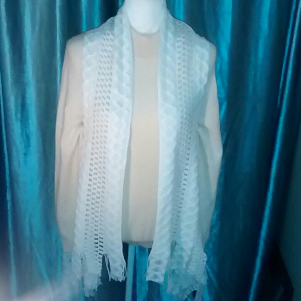 ETC. Sleeveless Cardigan/Open Front Poncho/Scarf